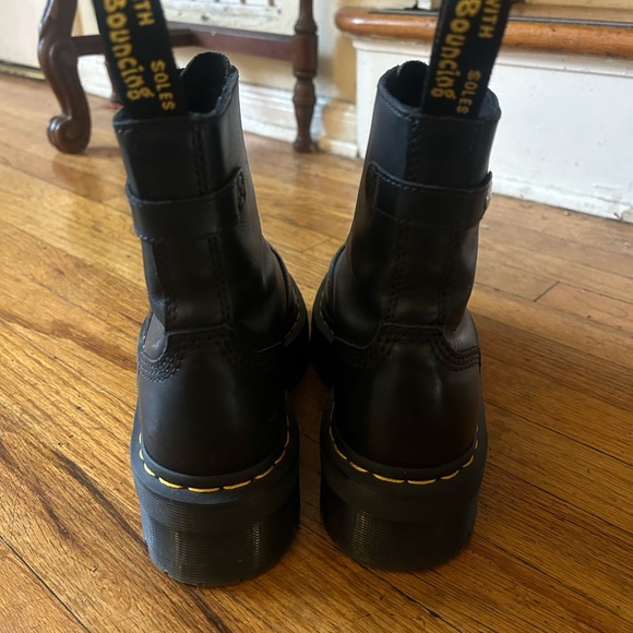 Doc Martens Jetta Black Leather Platform Boots - Picture 2 of 3